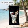 Grand Theft Auto Custom Name Printed Beach Towel Personalized Soft Towel For Swimming Beach Travel