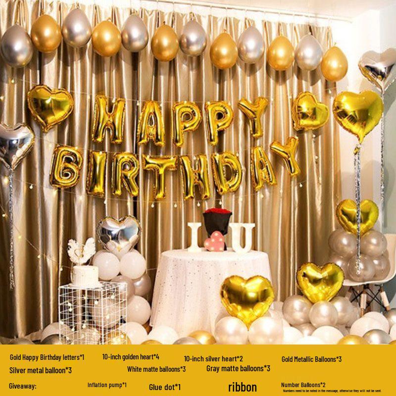 18th Birthday Party Decoration Set - Balloons & Backdrop for Boys and Girls