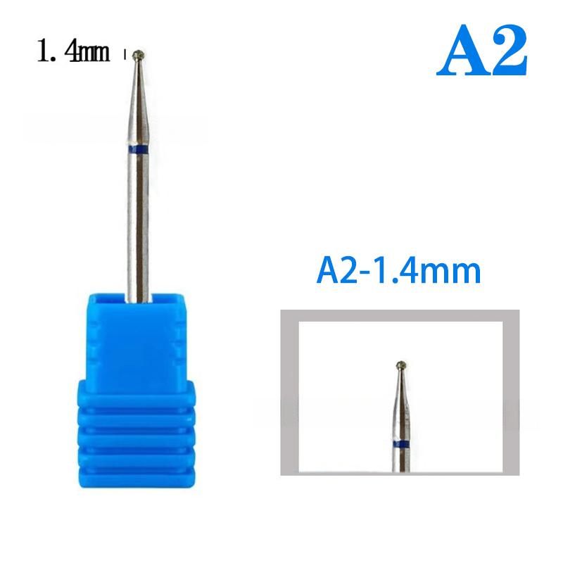 Diamond Nail Drill Bit Cuticle Clean Milling Cutter Nails For Electric Manicure Machine Accessories Ball Burr Removing