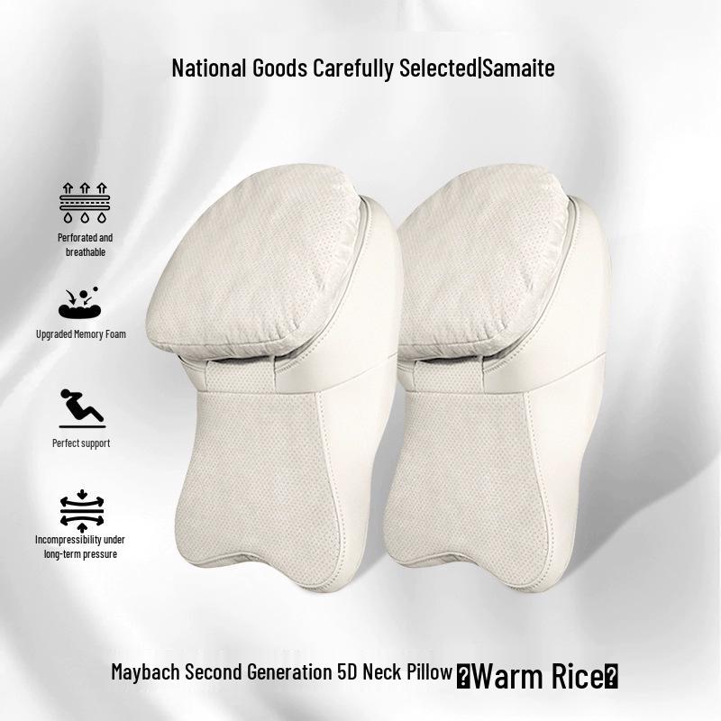 Maybach Second-Gen Car Headrest & Lumbar Pillow for Tesla & Xiaomi