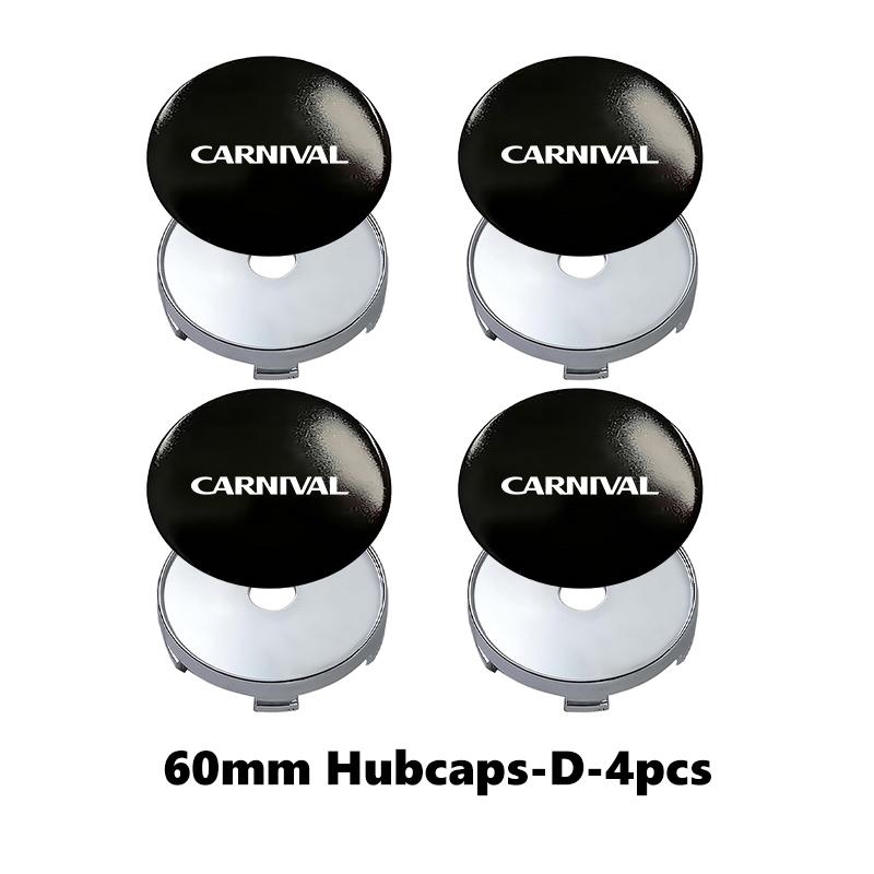 4pcs Car Wheel Center Hub Cap 60mm Universal Anti-Scratch Hub Protector For KIA EV6 Stinger RIO Sorento Picanto Ceed Borrego