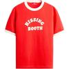 Harry Lambert Collaboration Color Block Graphic Round Neck Short Sleeve T-Shirt Unisex Tops 00962396-600