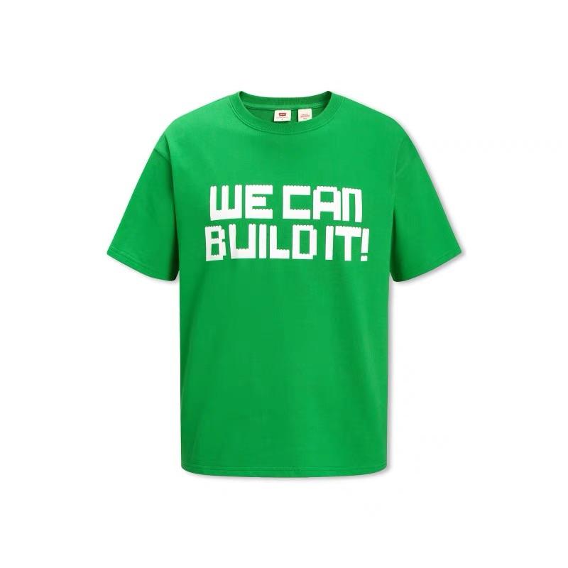 

Мужская футболка Levis FW22 однотонная с принтом букв, с круглым вырезом, топы, зеленый A5442-0001 L