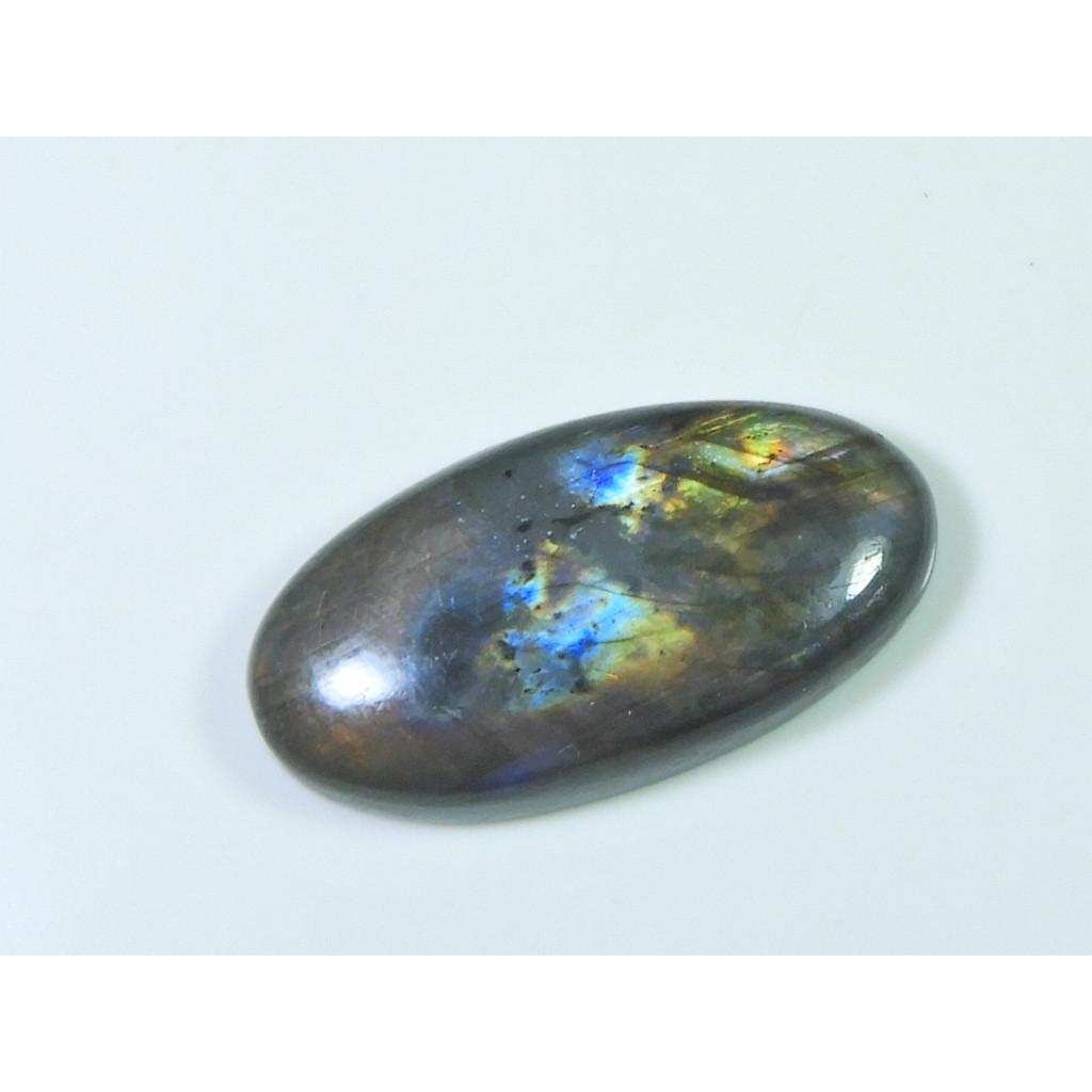 18X36MM Natural Labradorite Pink Purple Flashy Oval Cabochon Loose Gemstone SK-3287