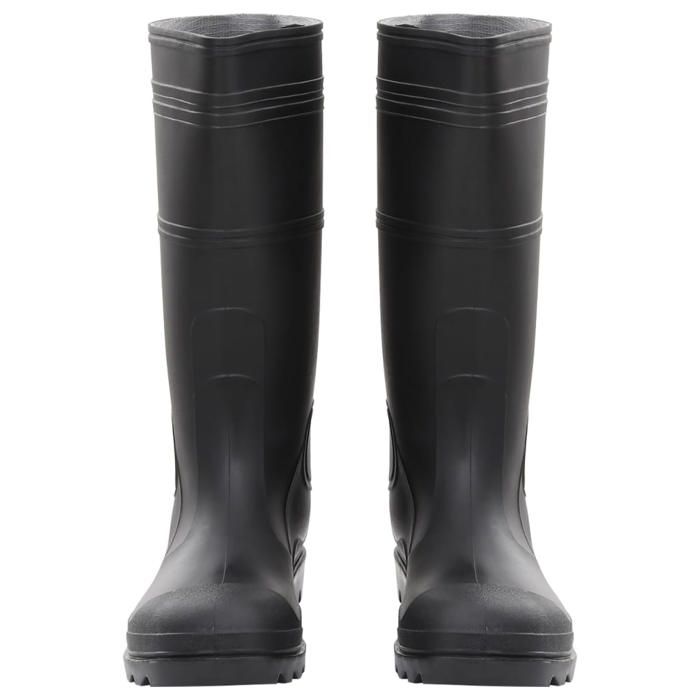 VidaXL Black Rain Boots Size 38-46 PVC