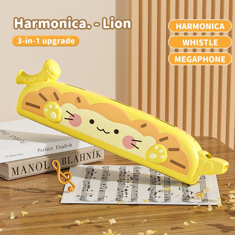 Kinder Holz Mundharmonika Musikinstrument Spielzeug Musikalische Lehrmittel Puzzle Früherziehung Kindergarten Anfänger TMZ