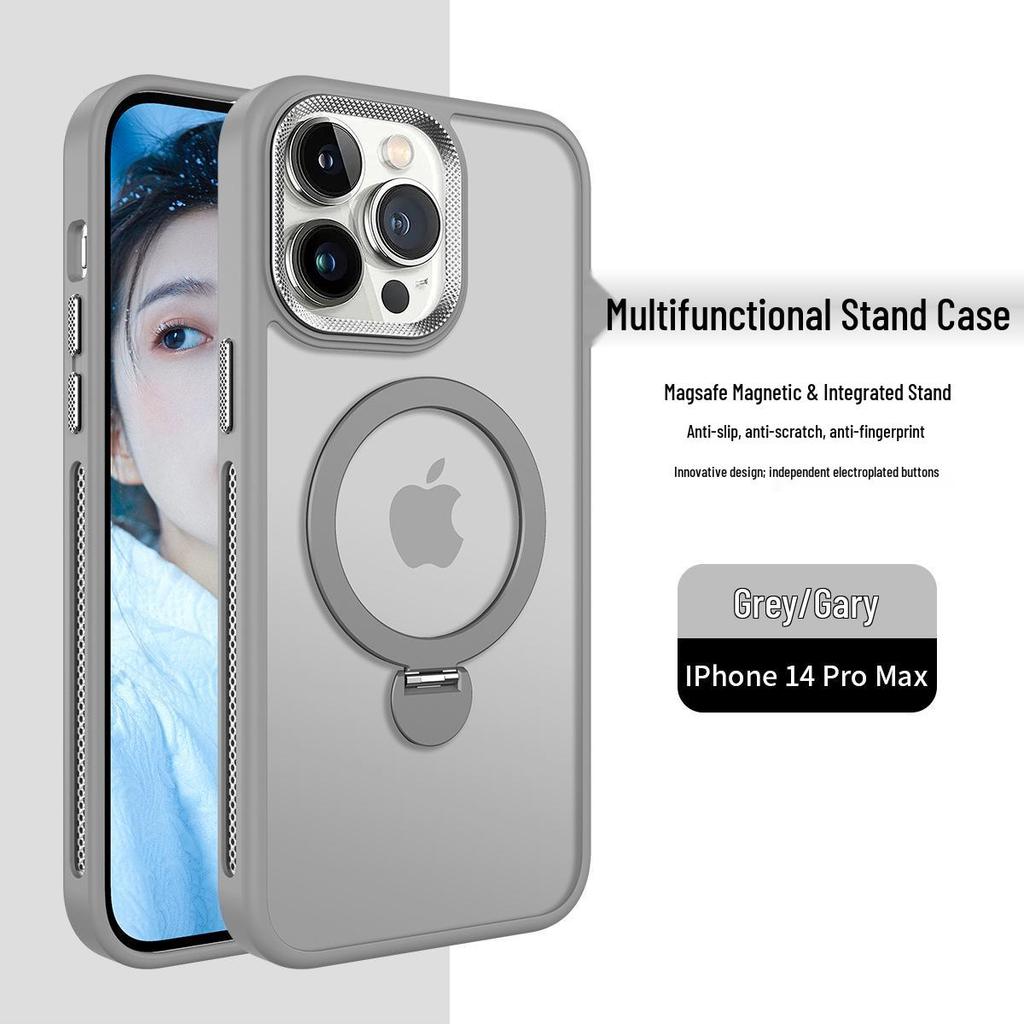 iPhone 17 Pro Max 360° Magnetic Stand Case with Heat Dissipation & Full-Coverage Anti-Drop Protection