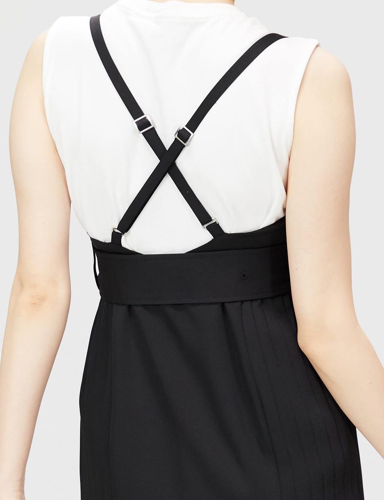 Snidel Pleated Narrow Jumper Skirt SWFO222039 Women's Black 1