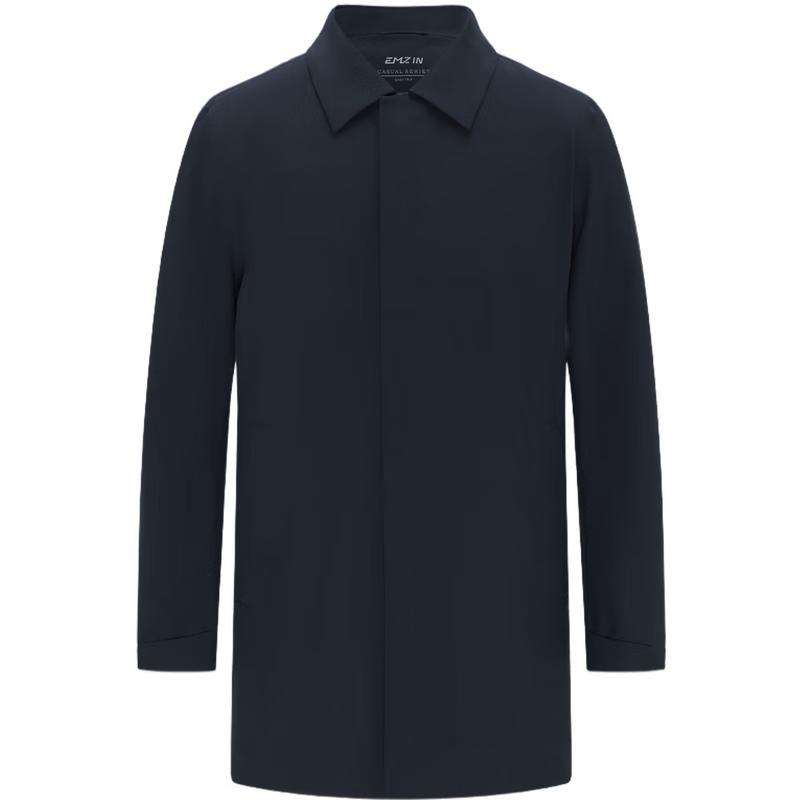 

EMZ Men s Siberian Goose Down Business Casual Trench Coat XL