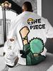 One Piece Luffy Zoro Graphic T Shirts Man Anime Print Summer Y2k Cotton Casual Oversized Short Sleeve Tee Streetwear Harajuku