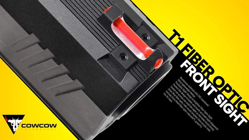 COWCOW TECHNOLOGY T1 Fiber Optic Front Sight TM Hi-CAPA Series CCT-TMHC-067