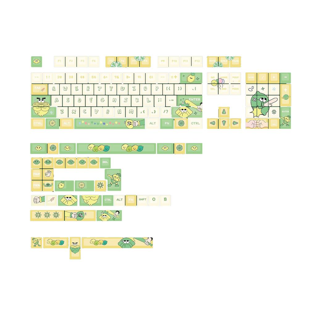 Keycaps PBT Dye-Sublimated Keycap Mechanical Keyboards MDA Profile Keycaps for 68/75/87/104/108 Keyboards Keycaps