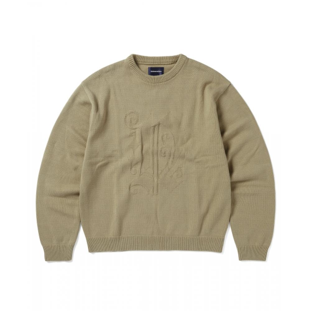 ThisisNeverthat FortuNa N Logo Sweater Beige S