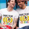 Dare To Be Yourself Fun Bananas Gay Lgbtq Pride Month Tshirts Unisex Unisex Casual Tees