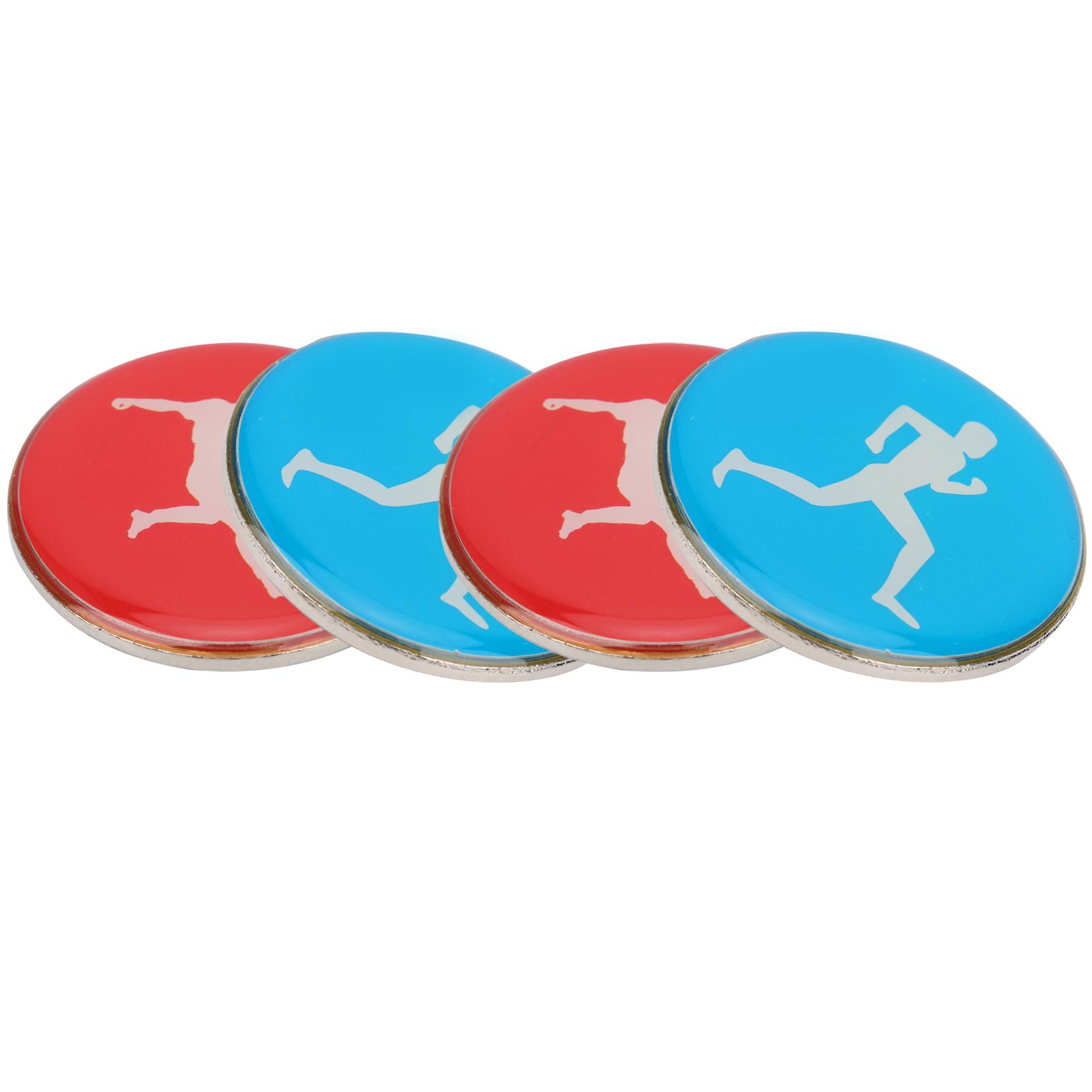 4 Pièces De Lancer Monnaie Arbitre Recto-Verso - Football, Volley, Tennis De Table - Effet Miroir Premium