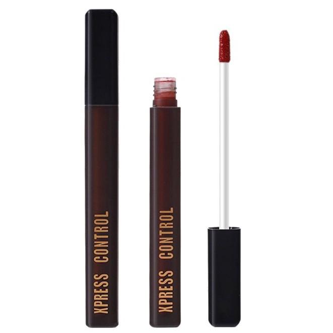 XPRESS Black Velvet Semi-Moisturizing Semi-Matte Lip Glaze: Long-lasting, non-staining lip gloss.