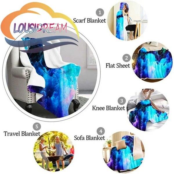 Sports ball Blanket Print All Season Lightweight Plush Cozy Super Soft Luxury Couch Sofa Bed Blanket{Customize your picture}
