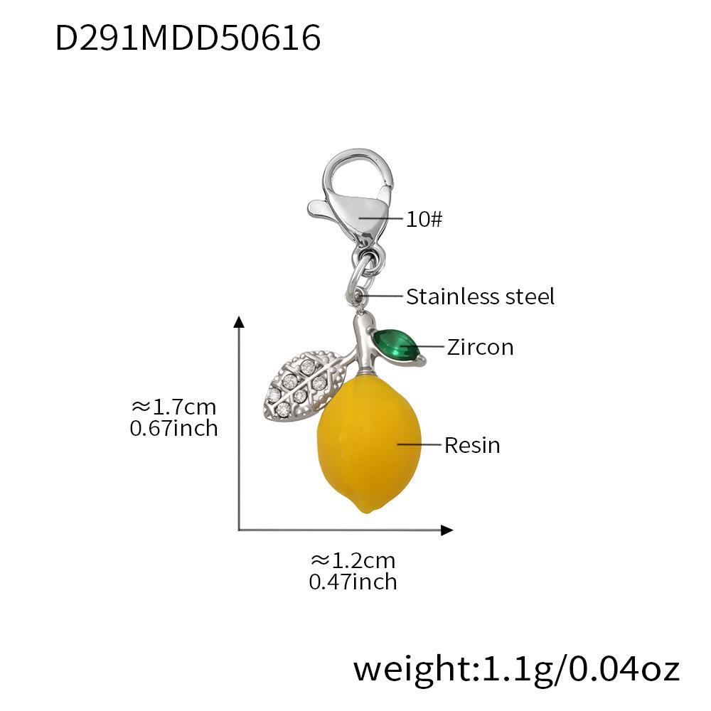 Qiong Yao Summer Lemon & Shell Bead Handmade Necklace: Fresh, Fashionable Daisy & Bee Collarbone Chain