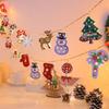 LED Christmas Decoration String Lights: Tree, Reindeer, Socks, Gloves, Bells, Snowflakes, Santa, Iron Art