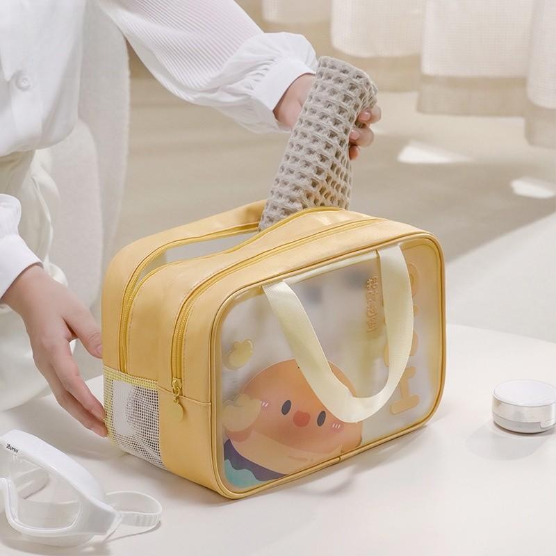 Multifunctional Pvc Makeup And Toiletry Bag For Travel And Gym Use
