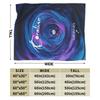 Coraline Halloween Horror Blanket Flannel Spring Autumn  Portable Lightweight Throw Blankets for Home Car Bedding Throws