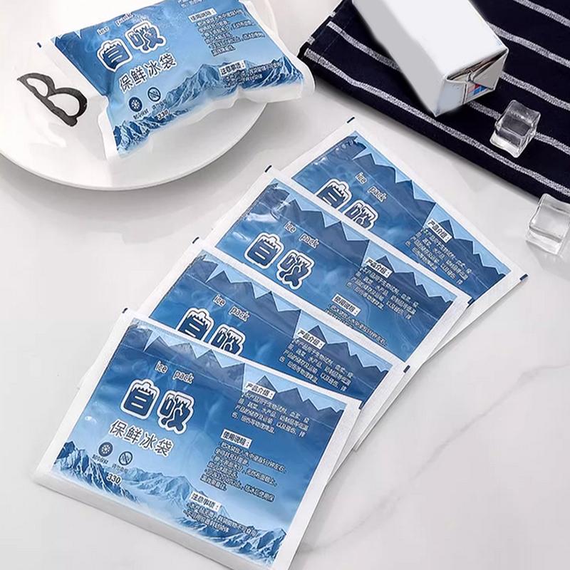1Pcs Reusable Ice Pack Bag Self-Priming Icing Cooler Bag Pain Cold Compress Drinks Refrigerate Picnic Food Keep Fresh Ice Packs