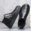 New Chelsea Shoes Slip-On Mens Leather Ankle Boots Fashion Male Motorcycle Boots Business Casual Shoes Men Simple Botas Sneakers