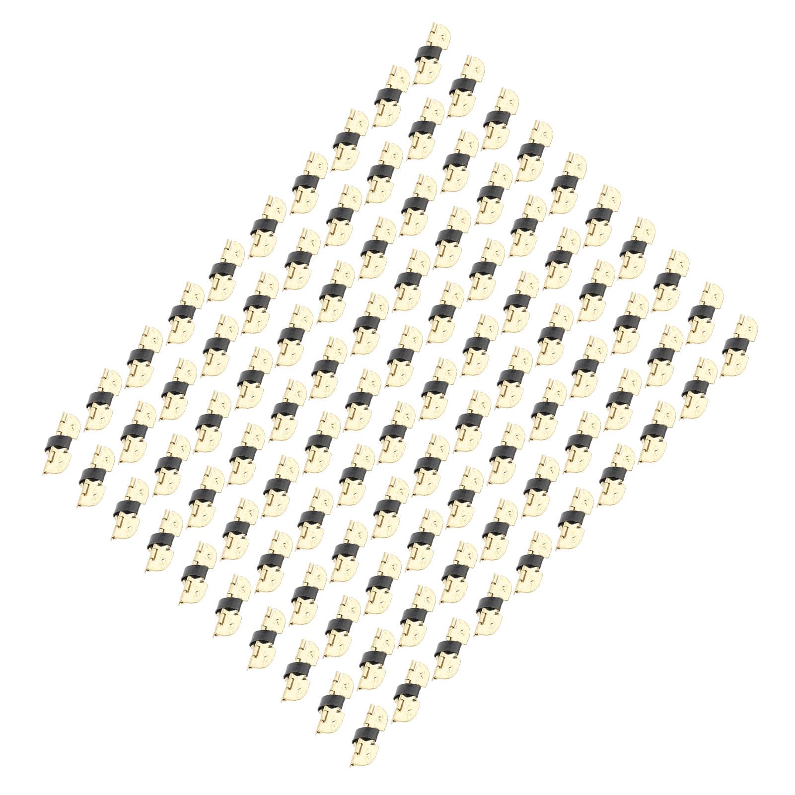 100 шт. Пружинный шарнир Прочный железный самозакрывающийся пружинный шарнир для футляра для очков, шкатулки для драгоценностей