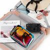 Wholesale Holographic Blue Waterproof Makeup Bags Fashion Printed Cosmetic Gift Zippered Toiletry Storage Pouch for Daily Use