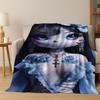 3D Sexy Hello Kitty Cat Girls Cartoon Flannel Blanket,Warm and Cozy Soft Throw Blanket for Home Bedroom Bed Sofa Picnic Cover