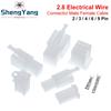 10set/lot 2.8mm 2/3/4/6/9 Pin Automotive 2.8 Electrical Wire Connector Male Female Cable Plug Kits Motorcycle Ebike Car