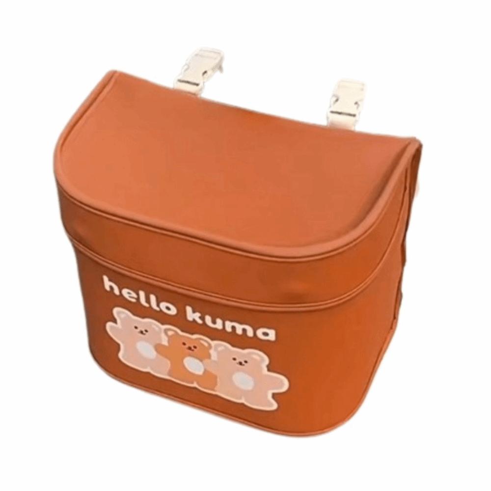 Large Capacity Bicycle Handlebar Bag PU Leather Mountain Bike Bag  Outdoor