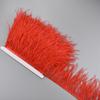 1Meter Colorful Ostrich Feathers On Ribbon Tape 10-15Cm Feather Fabric Tassel Fringe Trim Flecos Sewing Needlework Clothes Decor
