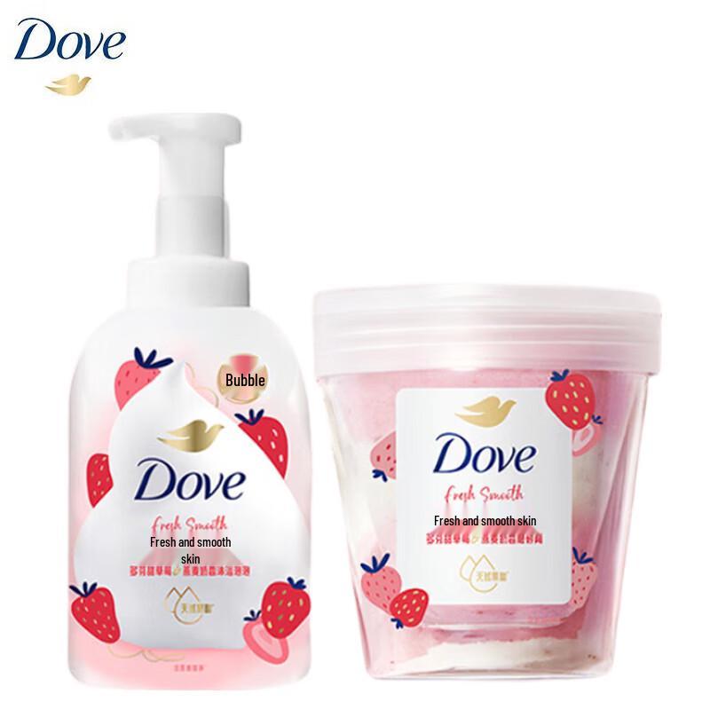 Dove Sweet Strawberry Bath & Scrub Duo Set