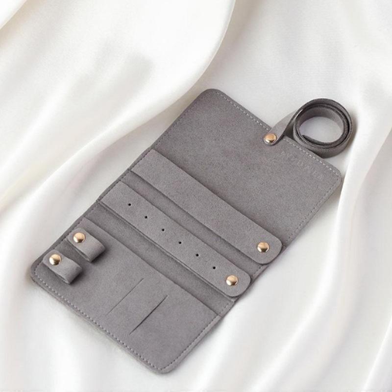 Multi-Function Portable Jewelry Pouch Simple Travel Storage Bag for Rings & Necklaces