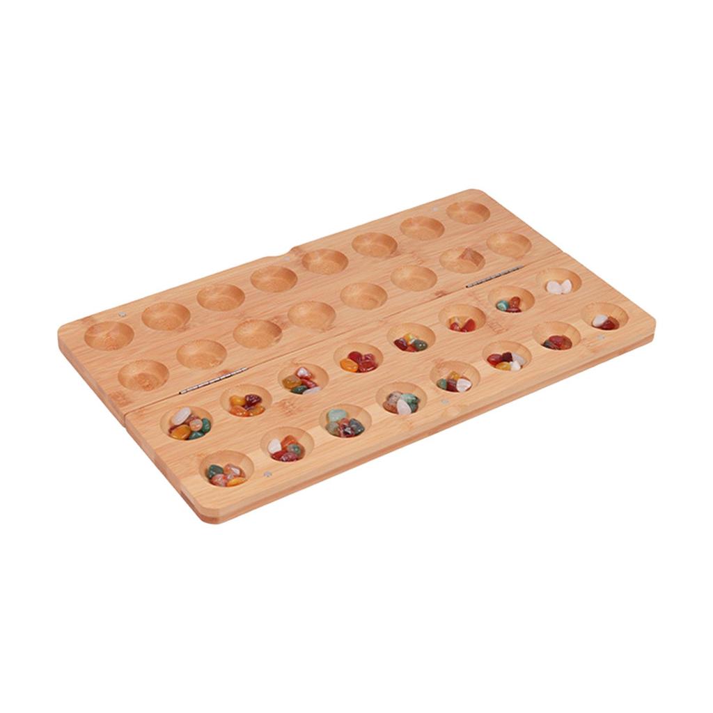 Mancala Board Game Portable Marble Entertainment for Family Night Ages 8+ Kids Children