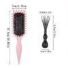 Cepillo para peinar y dar forma al cabello rizado de peluquería para hombres y mujeres. Reduce los tirones.