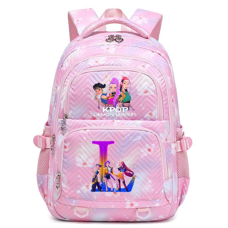 Kinder Mädchen Kpop Rumi Zoey Mira Buchstaben Aufdruck Student Schultasche Wasserdichter Rucksack