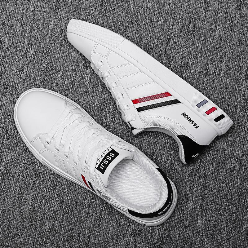 Summer 2023 Men's Trendy Sports Casual White Sneakers - Korean Style