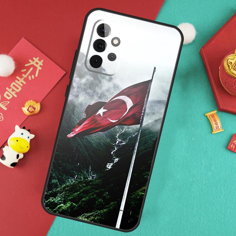 Turkey Flag Case For Samsung Galaxy A35 A55 A25 A15 A51 A71 A12 A32 A52 A13 A33 A53 A14 A34 A54 Cover