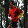 Li Ning Running Series Hooded Waterproof Breathable Quick-Dry Reflective Print Outdoor Running Trail Running Jacket Unisex Jacket Red Yellow ACFV005-4