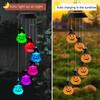 Waterproof Solar Wind Chime Pumpkin Lamp LED Hallowen String Light  Hallowen Decoration