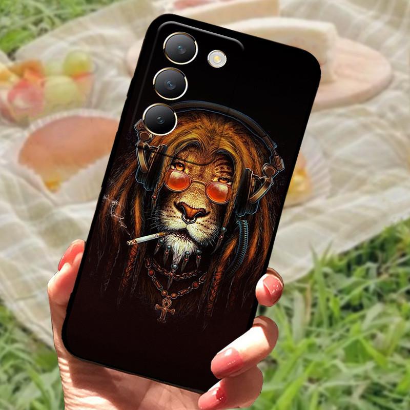 Für vivo V40 SE Hülle 2024 Silikon Bumper Weiche Hüllen für vivo V40 SE 5G Hüllen V40SE Cartoon Bemaltes Coque Fundas Schutz