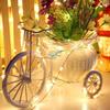 LED Copper Wire String Lights - CR2032 Battery, Gift Box with Baby's Breath and Colored Decorative Lights