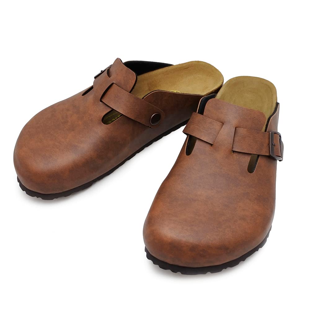 

Joy Walker Men s Flat Casual Comfort Sandals, 2209 (Coffee, Size 41 (approx. 25.5-26.0cm))