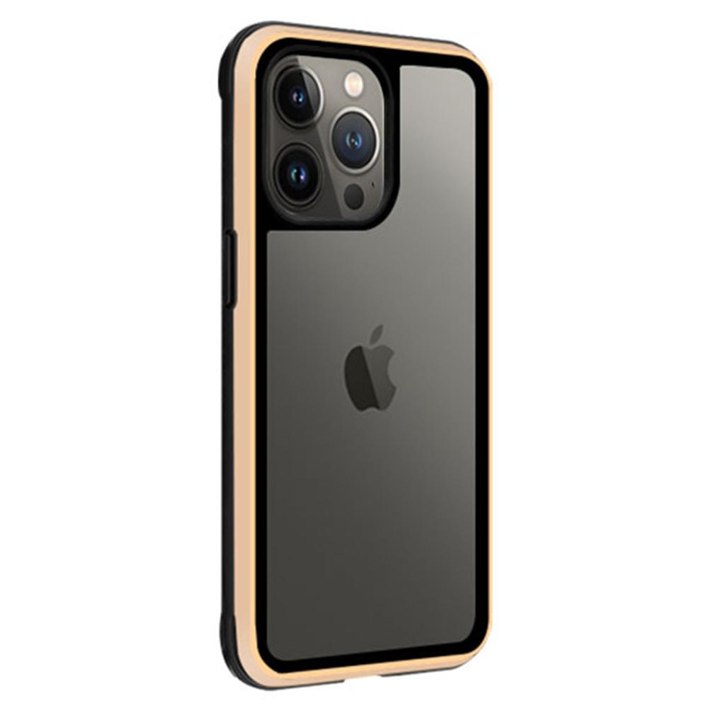 

KZDOO Чехол для iPhone 16 Pro Max Противоударный ТПУ+ПК+Металлическая рамка ARES Чехол для телефона Gold