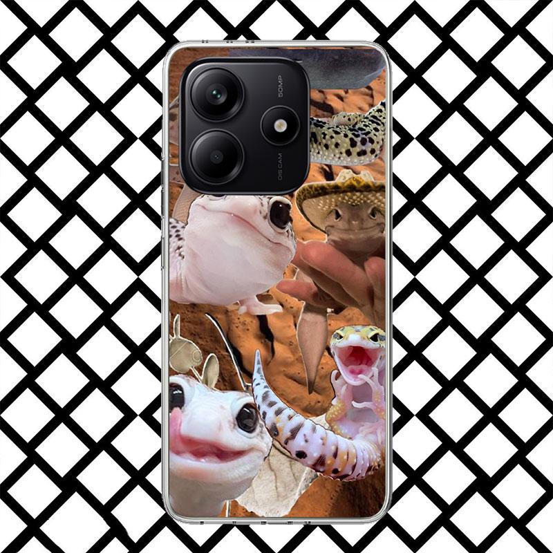 Lizards Geckos Phone Case for Xiaomi Redmi Note 15 14 14S 13 12 12S 11 Pro Plus 11E 11T 11S 10S 5G Soft Cover Fundas Redmi Note