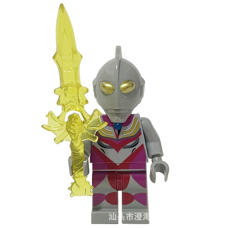 Ninja Warrior Superhero Doll With Weapon Single Building Block Assembly Toy