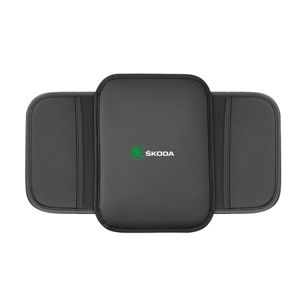 Car Center Console Armrest Pad Storage Bag Cover Accessories For Skoda Rapid Scala Kodiaq Fabia Kamiq Karoq Octavia A5 A7 S VII fxdj44