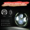 200W 7 Inches LED Headlights Halo Angle Eye Hi/Lo Beam DRL for Jeep Wrangler